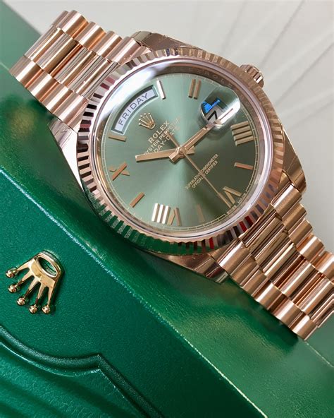 green face Rolex day date